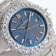 Luxury Copy Audemars Piguet R.O. Diamond Pave Auto watch 15500st Blue Dial (4)_th.jpg